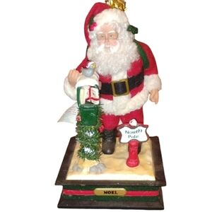 1993 Holiday Creations Musical Santa Decor